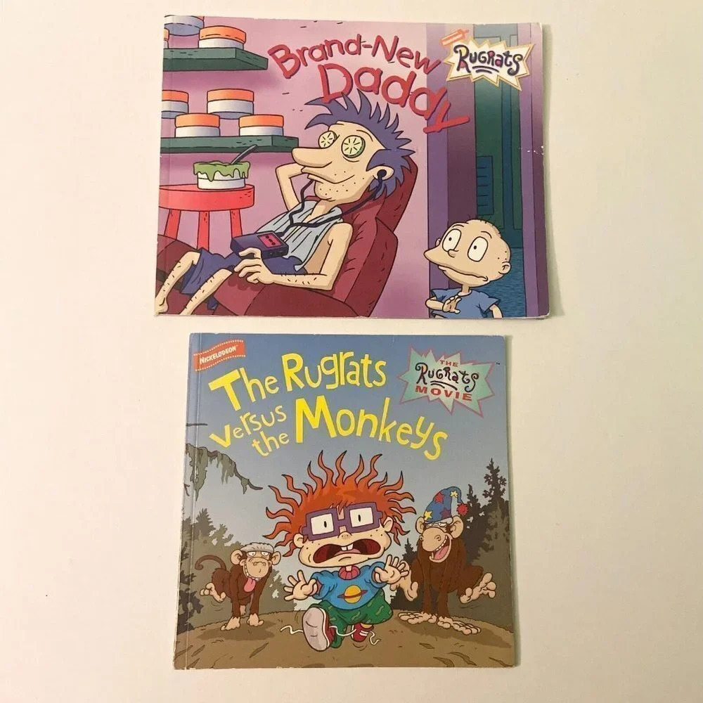 Vintage Rugrats Books Brand New Daddy and Rugrats Versus The Monkeys